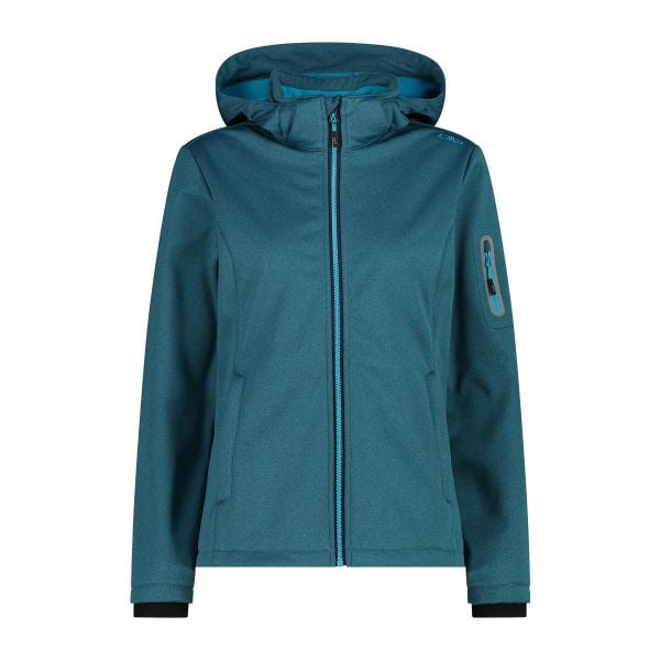 Damska kurtka turystyczna z kapturem CMP. Niebieskie kurtki damskie CMP, xl, bez wzorów, z kapturem. Za 382.50 zł.