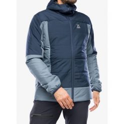 Kurtka ocieplana męska Haglofs Mimic Silver Hood. Niebieskie kurtki męskie Haglöfs, m, bez wzorów, sportowe, bez kaptura. Za 529.99 zł.