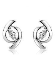 Revoni Złote kolczyki-wkrętki z diamentami rozmiar: onesize. Szare kolczyki damskie Revoni, z diamentem, złote. Za 861.99 zł.