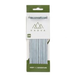 Szpilki do namiotu KADVA Herring. Szare szpilki KADVA, bez wzorów, z materiału, bez obcasa. Za 19.99 zł.