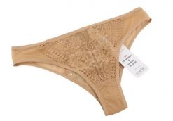 Scandale Le Brésilien Sensual - figi Brazilian XL cashmere beige. Brązowe figi damskie Erima, xl, bez wzorów, z bawełny. Za 213.99 zł.