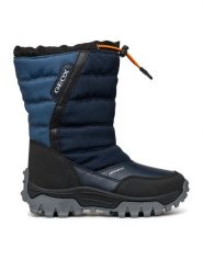 Geox Śniegowce J Himalaya Boy B Abx J26FRA 0FU54 C0693 S Granatowy. Niebieskie buty zimowe chłopięce Geox, ze skóry, bez zapięcia. Za 379.99 zł.
