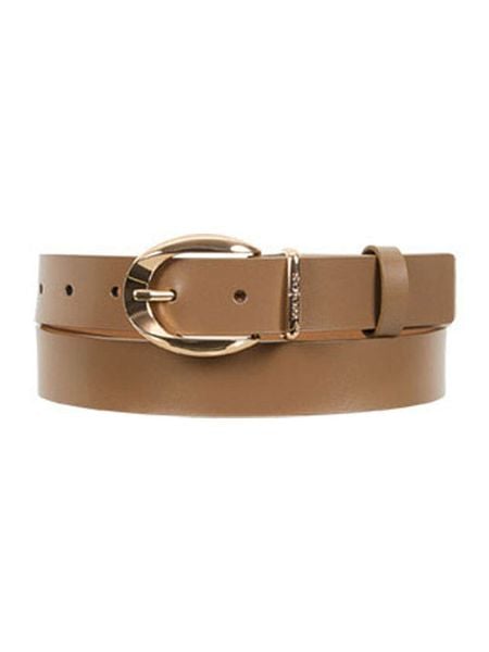 Wojas Skórzany pasek w kolorze beżowym rozmiar: 100. Brązowe paski damskie Wojas, bez wzorów, z materiału. Za 64.99 zł.