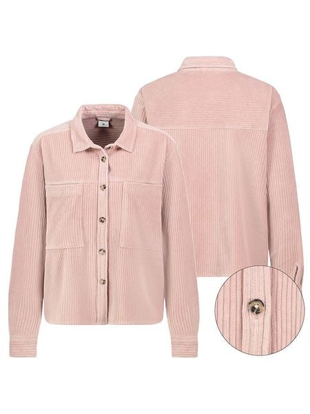 Sublevel Koszula sztruksowa w kolorze jasnoróżowym rozmiar: S. Różowe koszule damskie Sublevel, s, bez wzorów, ze sztruksu, bez kołnierzyka, bez ramiączek. Za 91.77 zł.