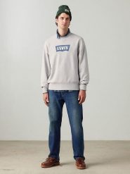 Levi's Bluza w kolorze szarym rozmiar: S. Szare bluzy bez kaptura męskie Levi's, s, z bawełny. Za 114.98 zł.