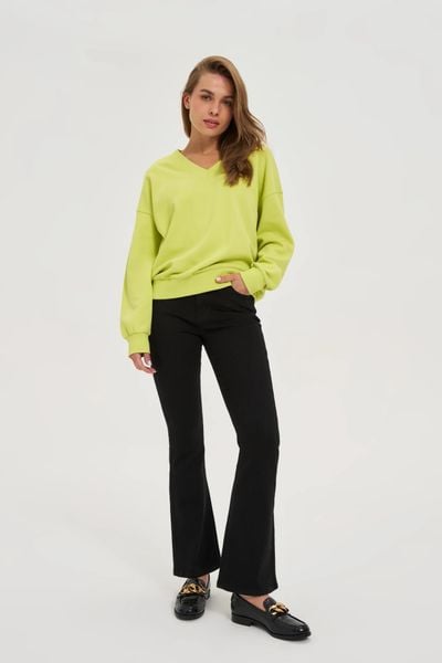 Jeansy dzwony czarne. Czarne jeansy damskie MOODO. Za 139.99 zł.