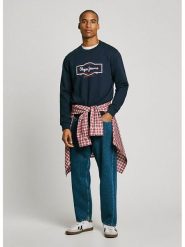 Pepe Jeans Bluza "Daxton" w kolorze granatowym rozmiar: M. Niebieskie bluzy bez kaptura męskie Pepe Jeans, m, z bawełny. Za 131.74 zł.