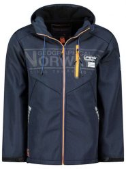Geographical Norway Kurtka softshellowa "Raoul" w kolorze granatowym rozmiar: S. Niebieskie kurtki outdoor męskie Geographical Norway, s, bez wzorów, bez kaptura. Za 161.34 zł.