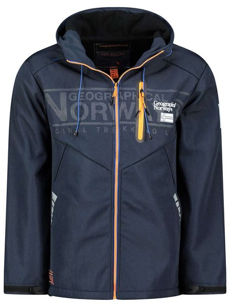 Geographical Norway Kurtka softshellowa "Raoul" w kolorze granatowym rozmiar: 3XL. Niebieskie kurtki outdoor męskie Geographical Norway, xl, bez wzorów, bez kaptura. Za 165.71 zł.