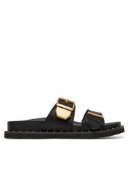 Aldo Klapki Elyna 13904966 Czarny. Czarne klapki damskie Aldo, bez wzorów, ze skóry, bez obcasa. Za 339.99 zł.