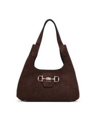 Guess Torebka Sunset HWSG23 14010 Brązowy. Brązowe torebki klasyczne damskie Guess, z aplikacjami, z materiału, bez dodatków. Za 584.99 zł.