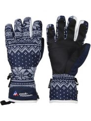 Peak Mountain Rękawiczki narciarskie "Minogue" w kolorze granatowym rozmiar: S/M. Niebieskie rękawiczki damskie Peak Mountain, bez wzorów. Za 86.99 zł.