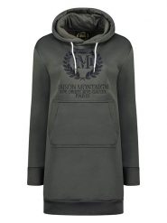 Maison Montaigne Sukienka dresowa "Giqueen" w kolorze antracytowym rozmiar: M. Czarne sukienki damskie Maison Montaigne, m, bez wzorów, z dresówki, bez kołnierzyka, bez ramiączek, mini. Za 86.99 zł.