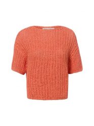 Marc O'Polo koszulka z dzianiny Kobiety pomarańczowy, XS. Brązowe t-shirty damskie Marc O´Polo, xs, bez wzorów, z bawełny, bez kołnierzyka. Za 479.95 zł.