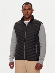 Tom Tailor Kamizelka 1041310 Czarny Regular Fit. Czarne kamizelki męskie Tom Tailor, m, z syntetyku. Za 179.99 zł.