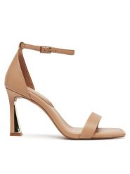 Aldo Sandały Rosali 13728095 Beżowy. Brązowe sandały damskie Aldo, bez wzorów, ze skóry, bez obcasa, na słupku. Za 409.99 zł.