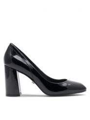 Gino Rossi Czółenka LUIZIANA-V650-391 Czarny. Czarne czółenka damskie Gino Rossi, bez wzorów, z lakierowanej skóry, bez obcasa. Za 299.99 zł.