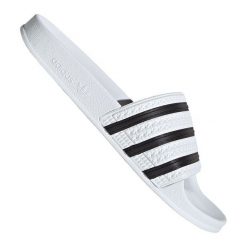 Klapki adidas Adilette 280648 białe. Białe klapki i japonki męskie z syntetyku. Za 278.06 zł.