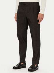 Tommy Hilfiger Spodnie materiałowe MW0MW45058 Czarny Tapered Fit. Czarne spodnie materiałowe męskie Tommy Hilfiger, bez wzorów, z bawełny. Za 569.99 zł.