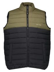 Pepe Jeans Kamizelka pikowana w kolorze czarno-oliwkowym rozmiar: M. Czarne kamizelki męskie Pepe Jeans, m, z jeansu. Za 135.17 zł.