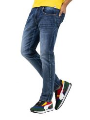 Timezone Dżinsy "ScottTZ" - Slim fit - w kolorze granatowym rozmiar: W33/L32. Niebieskie jeansy męskie Timezone. Za 158.10 zł.