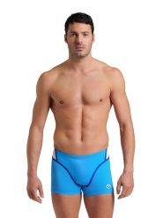 Arena Kąpielówki w kolorze niebieskim rozmiar: 4. Niebieskie kąpielówki męskie Arena, bez wzorów, z materiału. Za 91.56 zł.