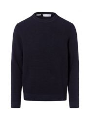 Selected sweter z dzianiny - SLHRoss Mężczyźni Bawełna niebieski, XL. Niebieskie swetry męskie Selected, m, bez wzorów, z bawełny, bez kołnierzyka. Za 249.95 zł.