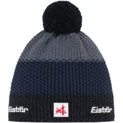 Czapka Eisbar Star Pompon MÜ SA. Niebieskie czapki męskie Eisbar, z wełny. Za 205.51 zł.