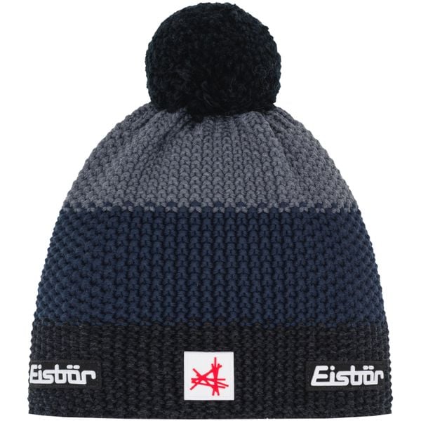 Czapka Eisbar Star Pompon MÜ SA. Niebieskie czapki męskie Eisbar, bez wzorów, z wełny, retro. Za 205.51 zł.