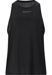 Damski tank top Endurance Atalanta. Czarne topy sportowe damskie Endurance, bez wzorów, z elastanu, bez ramiączek. Za 93.50 zł.