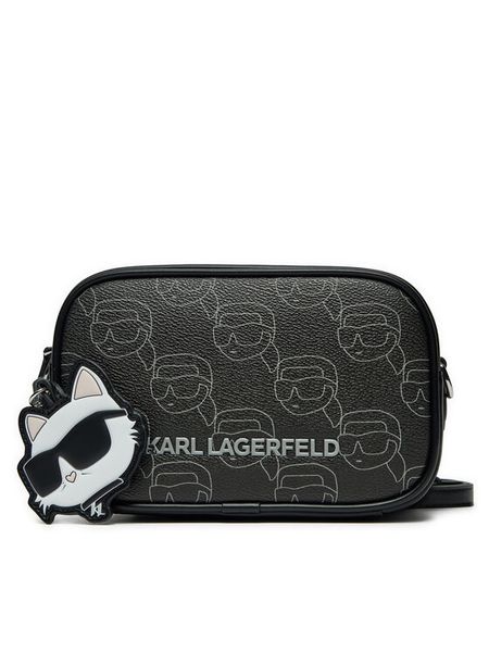KARL LAGERFELD Torebka A1W30135 Czarny. Czarne listonoszki damskie Karl Lagerfeld, bez wzorów, ze skóry, bez dodatków. Za 469.99 zł.