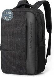 Plecak Aspensport Plecak 24,5 L Czarny w kratkę Czarny. Czarne plecaki damskie Erima, bez wzorów, z materiału, eleganckie. Za 106.19 zł.