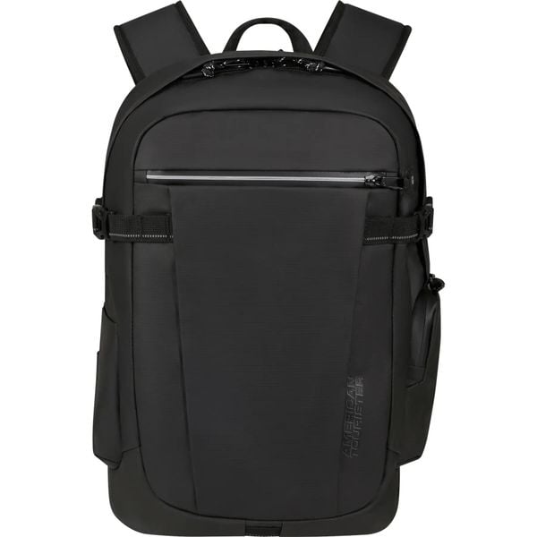 Plecak American Tourister Upventure 15.6. Czarne plecaki damskie AMERICAN TOURISTER, bez wzorów, z tkaniny. Za 269.99 zł.