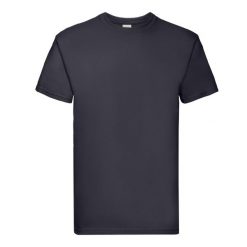 Koszulka Unisex Dla Dorosłych Super Premium. Niebieskie bluzki damskie Fruit of the Loom, xl, bez wzorów, bez kołnierzyka. Za 50.99 zł.