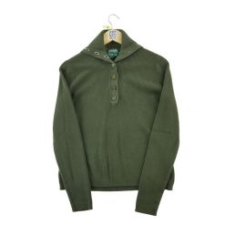 Damski sweter w kolorze khaki. Zielone swetry klasyczne damskie Ralph Lauren, l, z jeansu, bez kołnierzyka. Za 76.64 zł.