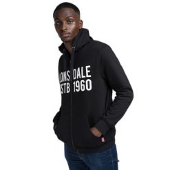 Bluza z kapturem i zamkiem błyskawicznym Lonsdale Solfach. Czarne bluzy z kapturem męskie Lonsdale, m. Za 244.50 zł.