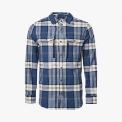 Koszula turystyka męska Swedemount Nordkap Flannel Shirt II oddychająca. Niebieskie koszule męskie SWEDEMOUNT, m, bez wzorów, z tkaniny, bez kołnierzyka, bez ramiączek. Za 199.99 zł.