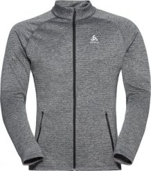 Bluza polarowa męska Odlo Mid TENCIA zapinana na zamek. Szare bluzy sportowe męskie Odlo, m, z elastanu. Za 433.25 zł.