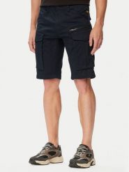 G-Star Raw Szorty materiałowe Rovic D26214-5126 Granatowy Regular Fit. Niebieskie szorty męskie G-Star Raw, z bawełny, bez kołnierzyka. Za 389.99 zł.