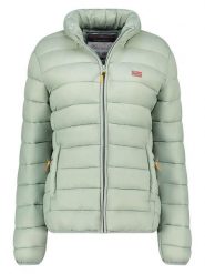 Geographical Norway Kurtka pikowana "Atikolor" w kolorze jasnozielonym rozmiar: S. Zielone kurtki damskie Geographical Norway, s, bez wzorów, bez kaptura. Za 175.67 zł.