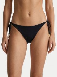 Guess Dół od bikini E6GO01 KF412 Czarny. Czarne bikini damskie Guess, z aplikacjami. Za 219.99 zł.
