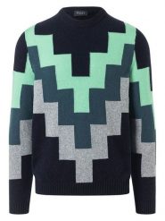 Maerz Muenchen Wełniany sweter w kolorze granatowym rozmiar: 56. Niebieskie swetry męskie Maerz Muenchen, bez wzorów, z wełny, bez kołnierzyka. Za 276.95 zł.