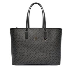 Torebka Tommy Hilfiger. Czarne torebki klasyczne damskie Tommy Hilfiger, bez wzorów, bez dodatków. Za 899.99 zł.