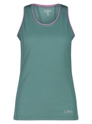 Cmp Top funkcyjny w kolorze zielonym rozmiar: 44. Zielone topy damskie CMP, bez wzorów, z materiału, bez kołnierzyka. Za 66.47 zł.