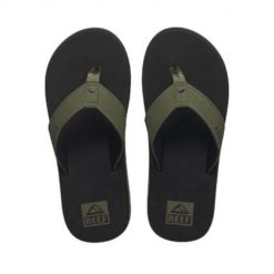 Męskie klapki Reef The Layback. Czarne klapki i japonki męskie Reef, z materiału. Za 314.99 zł.