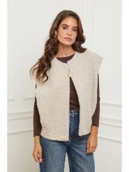 L'armoire de Suzette Kamizelka w kolorze beżowym rozmiar: 34/36. Brązowe kamizelki damskie L'armoire de Suzette, l, z wełny. Za 104.64 zł.