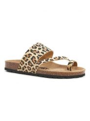 Billowy Skórzane japonki w kolorze jasnobrązowym rozmiar: 39. Brązowe klapki damskie Billowy, bez wzorów, ze skóry, bez obcasa. Za 152.62 zł.