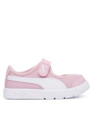 Puma Baleriny Courtflex v3 Lina V Inf 400579 02 Różowy. Czerwone baleriny dziewczęce Puma, bez wzorów. Za 149.99 zł.