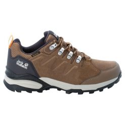 Buty trekkingowe damskie Jack Wolfskin Refugio Texapore Low. Brązowe obuwie trekkingowe damskie Jack Wolfskin. Za 562.00 zł.