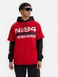 DC Shoes Bluza Dryden ADYFT03411 Czerwony Regular Fit. Czerwone bluzy bez kaptura męskie DC Shoes, m, z syntetyku. Za 529.99 zł.